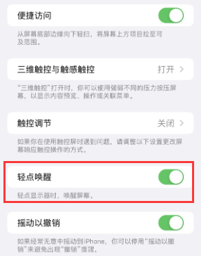 石楼苹果授权维修站分享iPhone轻点无法唤醒怎么办 