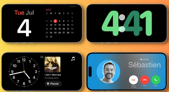 石楼苹果手机维修分享iOS17横屏充电待机显示有什么好处 