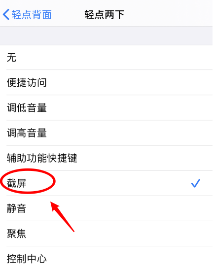 石楼苹果手机维修分享iPhone12如何启用双击截屏 